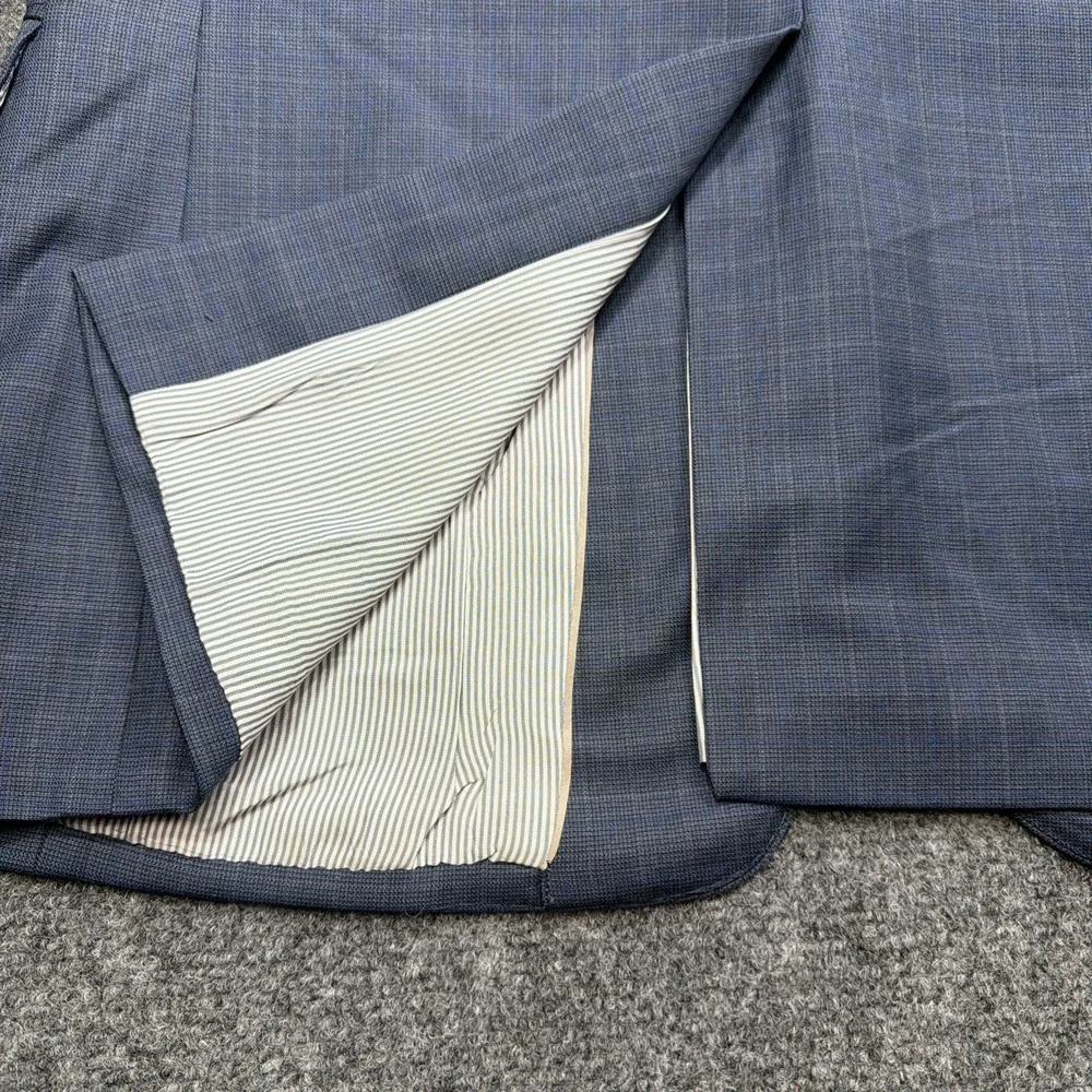 Brooks Brothers Blazer Mens 40S Short Blue Check Patterned Explorer Regent Fit